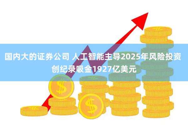 国内大的证券公司 人工智能主导2025年风险投资 创纪录吸金1927亿美元